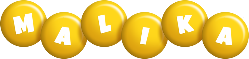 Malika candy-yellow logo