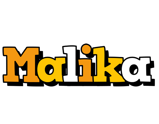 Malika cartoon logo