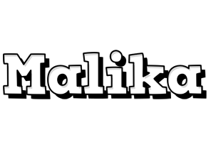 Malika snowing logo