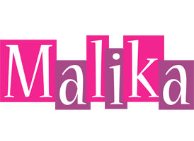 Malika whine logo