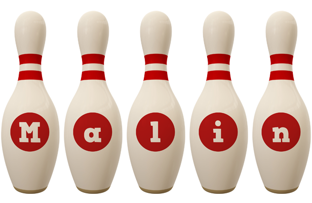 Malin bowling-pin logo