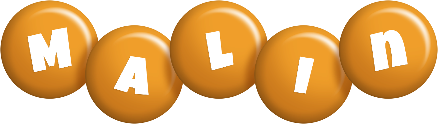 Malin candy-orange logo