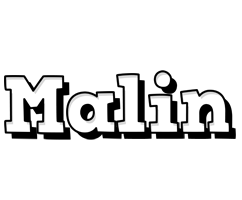 Malin snowing logo