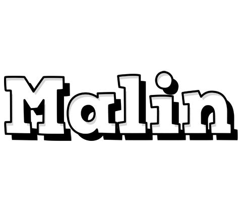 Malin snowing logo