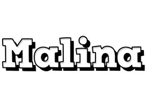 Malina snowing logo