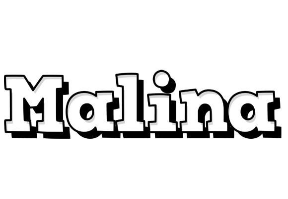 Malina snowing logo