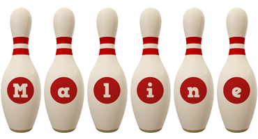 Maline bowling-pin logo