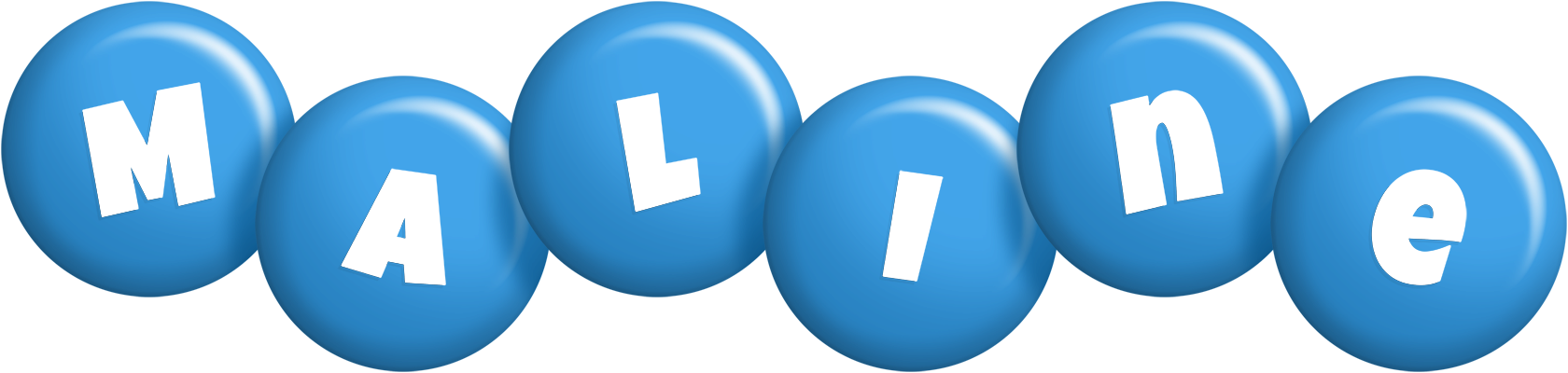Maline candy-blue logo
