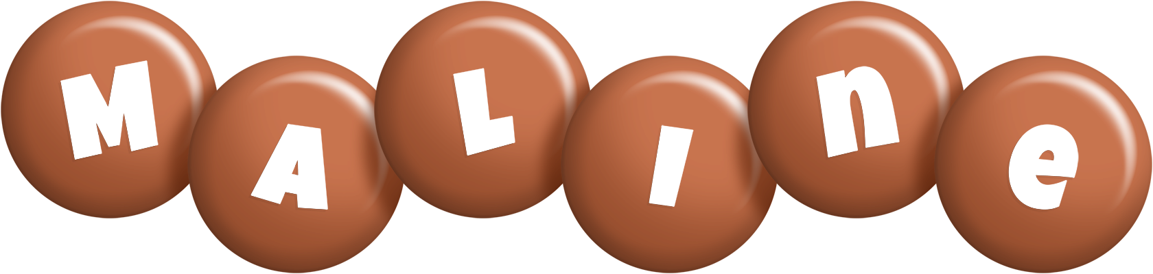 Maline candy-brown logo