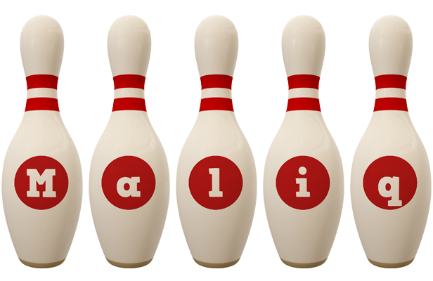 Maliq bowling-pin logo
