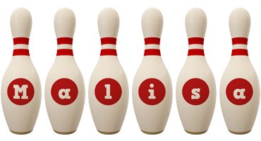 Malisa bowling-pin logo