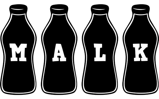 Malk bottle logo