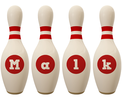 Malk bowling-pin logo