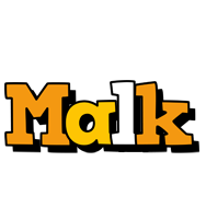 Malk cartoon logo