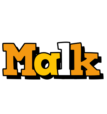 Malk cartoon logo