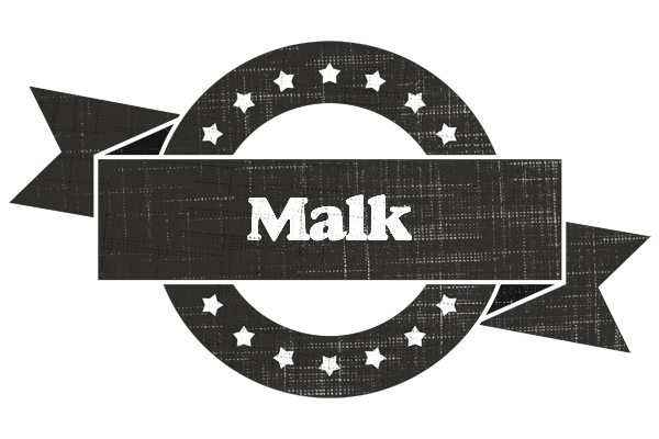 Malk grunge logo