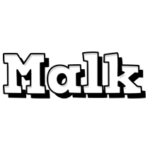 Malk snowing logo