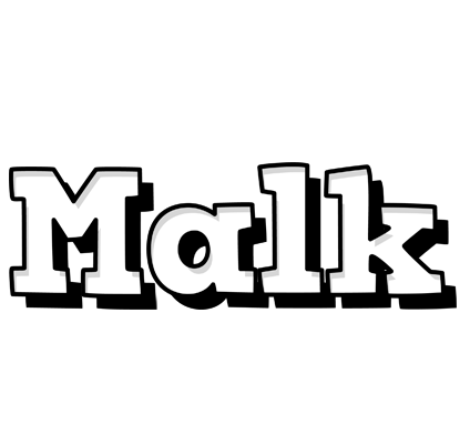 Malk snowing logo