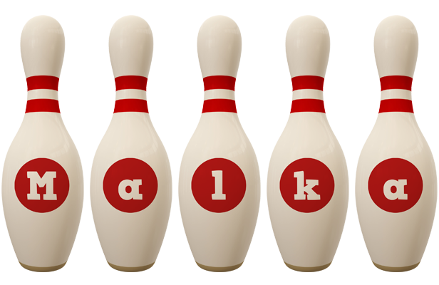 Malka bowling-pin logo