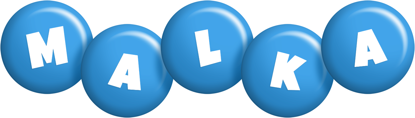 Malka candy-blue logo