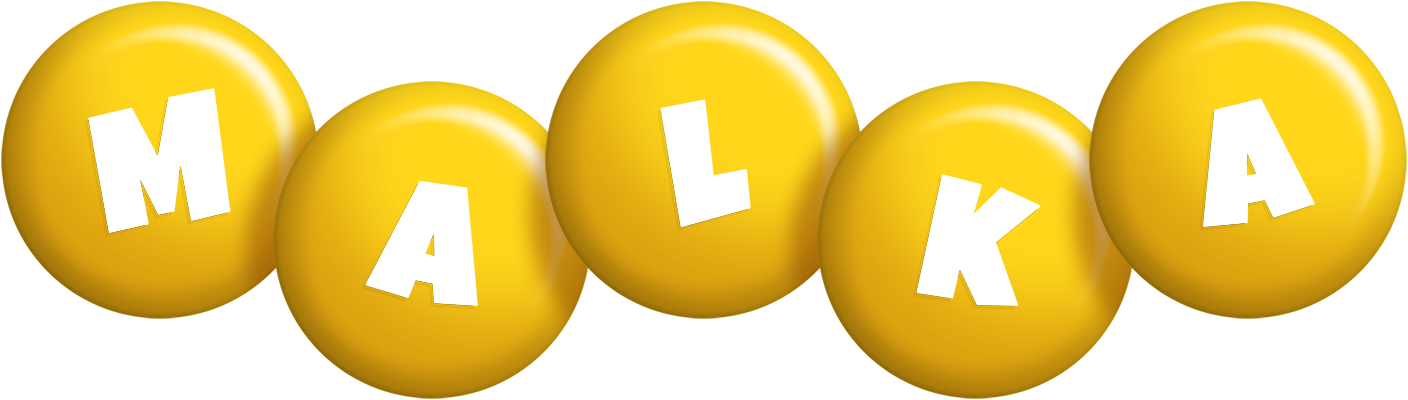Malka candy-yellow logo