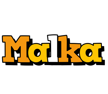 Malka cartoon logo