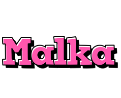 Malka girlish logo