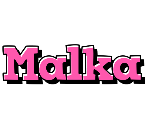 Malka girlish logo