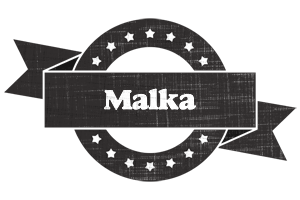 Malka grunge logo