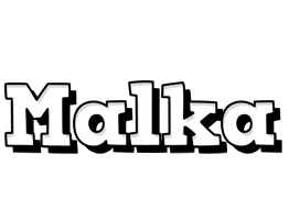 Malka snowing logo