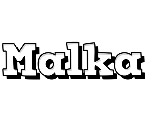 Malka snowing logo