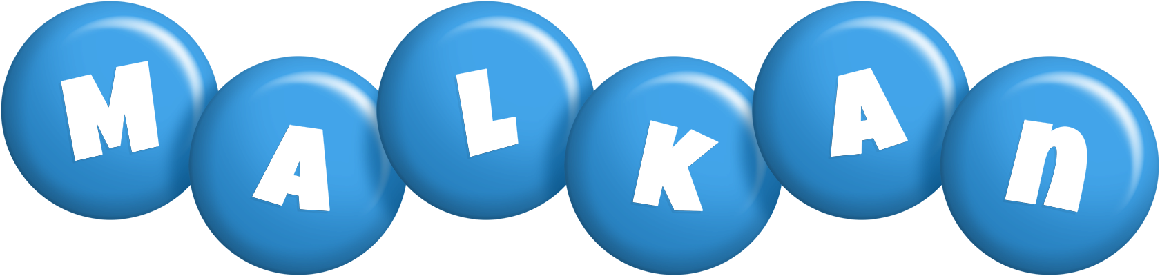 Malkan candy-blue logo