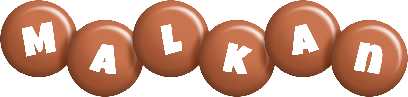Malkan candy-brown logo