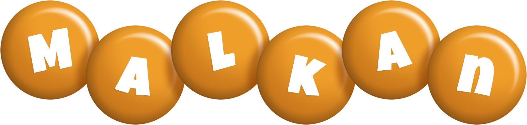 Malkan candy-orange logo