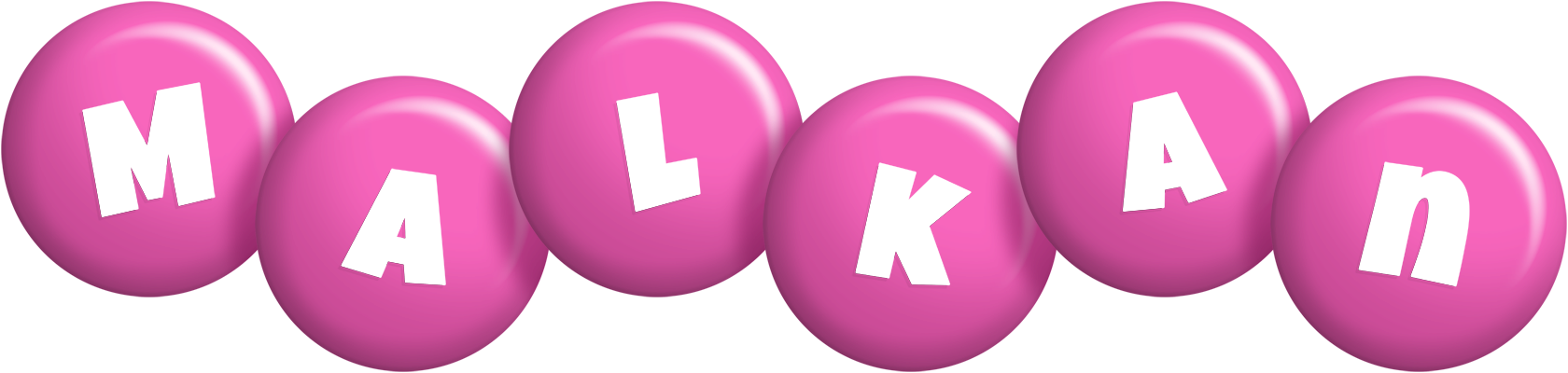 Malkan candy-pink logo