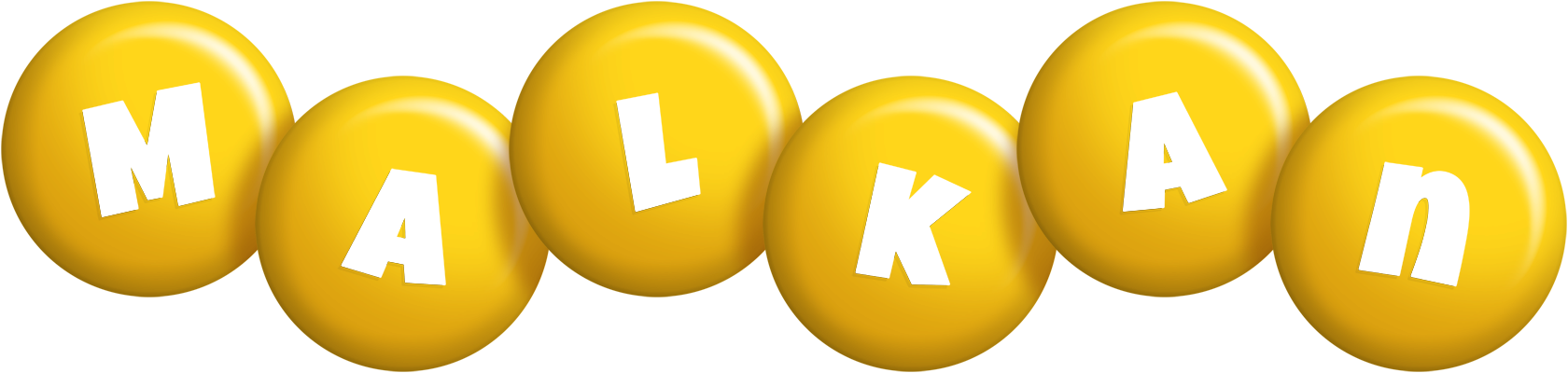 Malkan candy-yellow logo