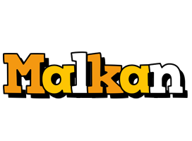 Malkan cartoon logo