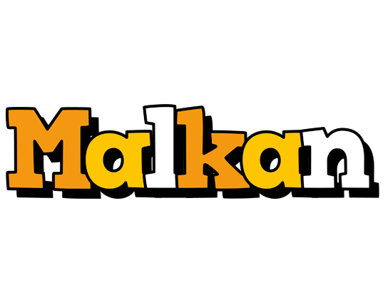 Malkan cartoon logo