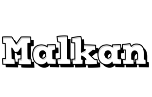 Malkan snowing logo