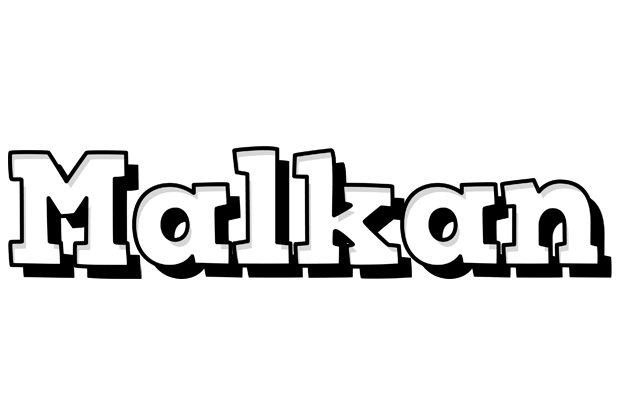 Malkan snowing logo