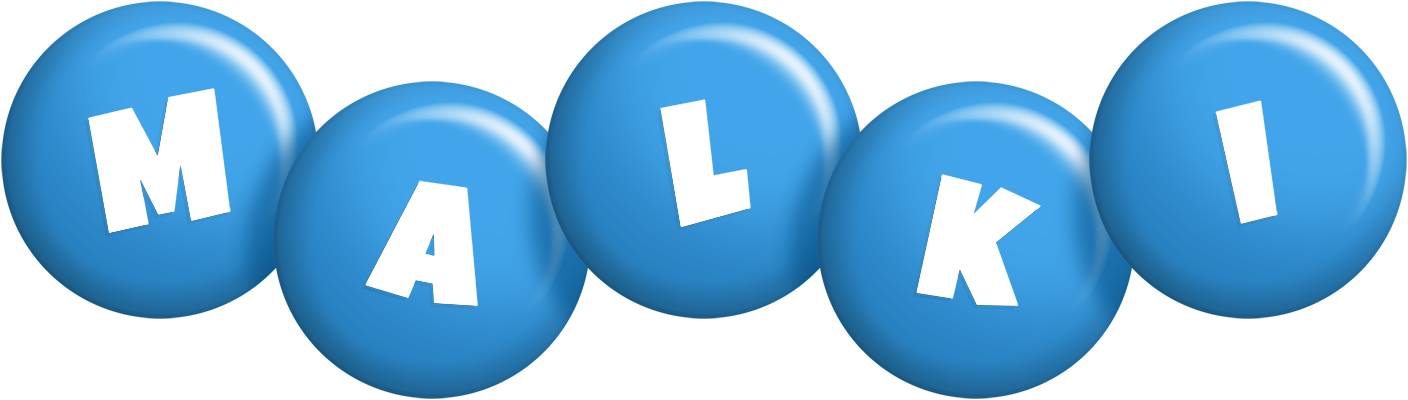 Malki candy-blue logo
