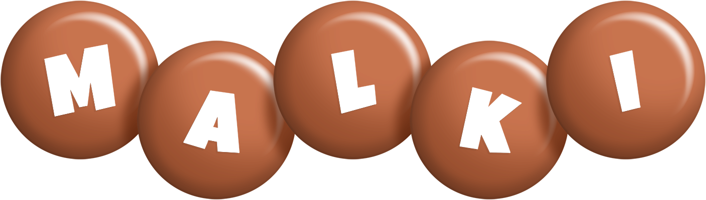 Malki candy-brown logo