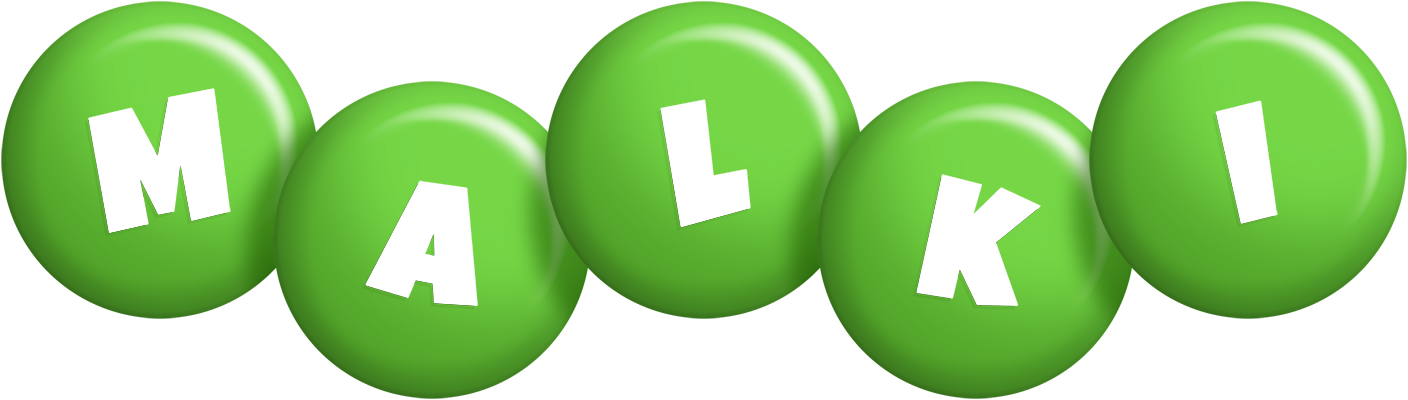 Malki candy-green logo