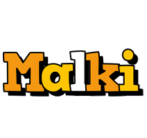 Malki cartoon logo