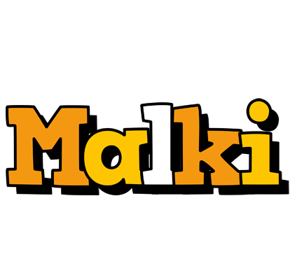 Malki cartoon logo
