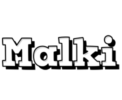 Malki snowing logo