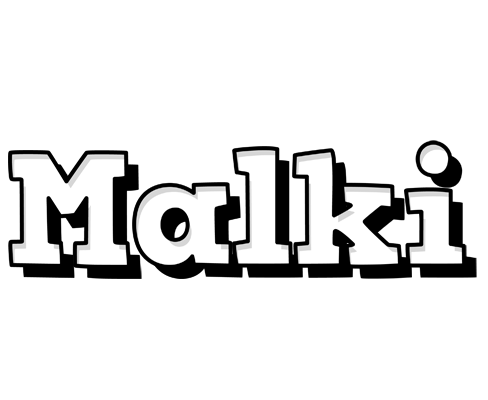 Malki snowing logo