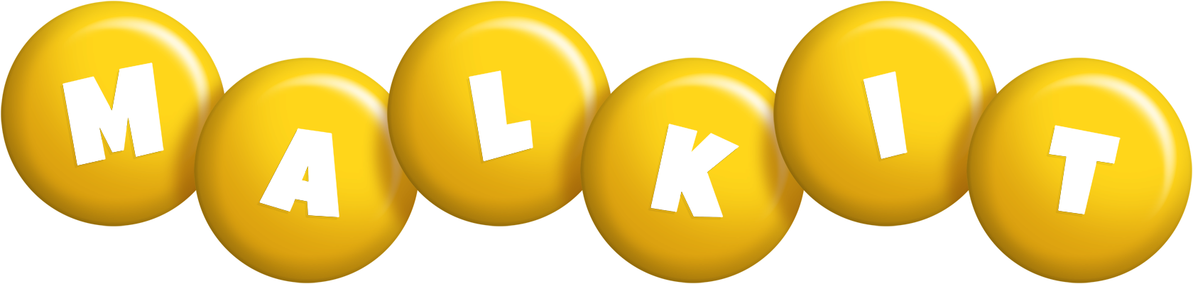 Malkit candy-yellow logo