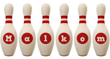 Malkom bowling-pin logo