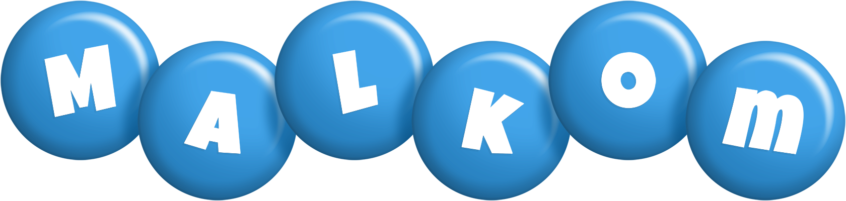Malkom candy-blue logo